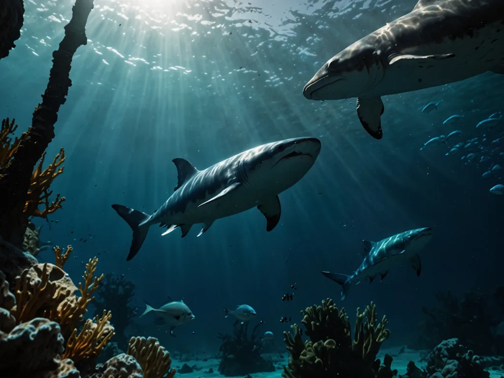 attacks by sharks on marine creatures