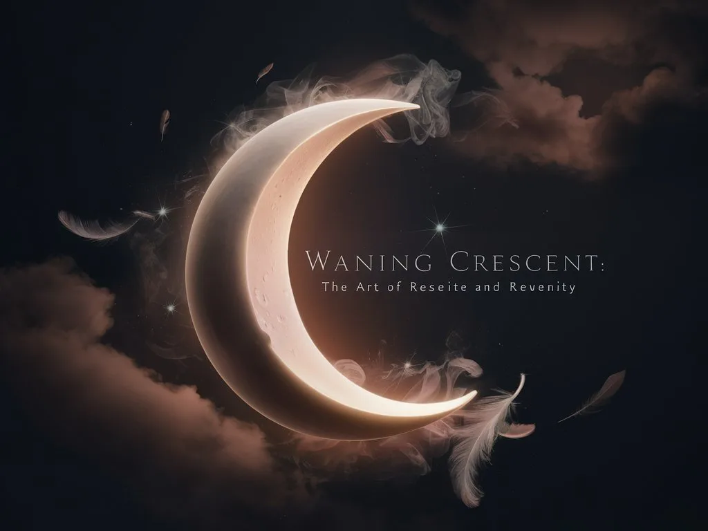 the waning crescent moon