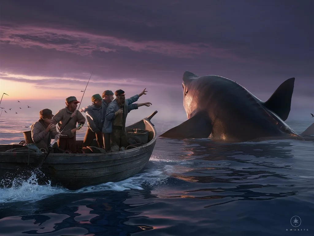 a ferocious shark terror