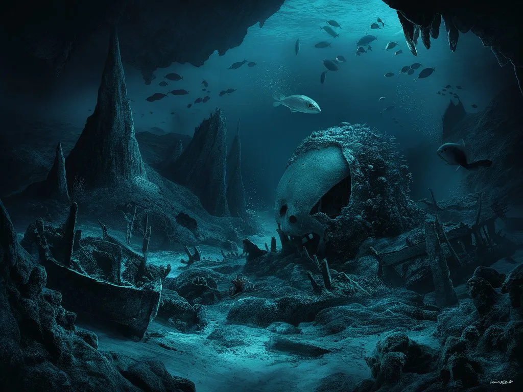 an underwater depth scene 