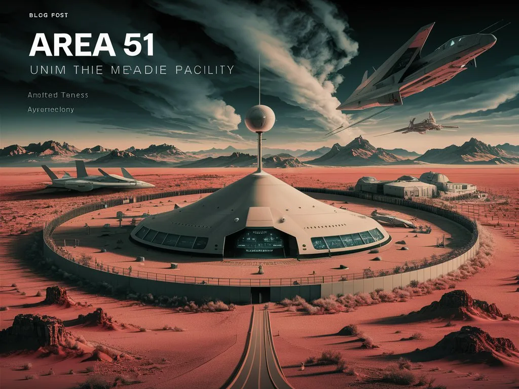 a captivating image of area 51 