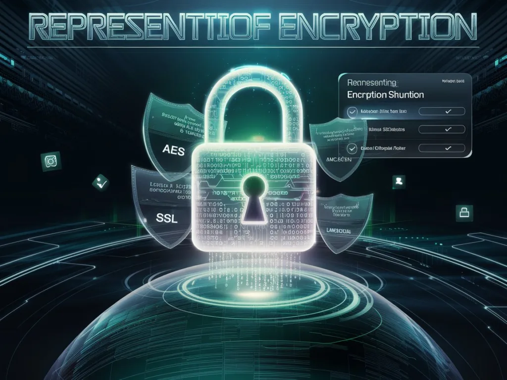 a picture of encryption security process
